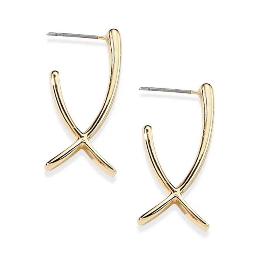 Wishbone Earrings by Park Lane- Gold